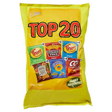 Top 20 Family Favourites Crisps Multipack 20 Pack/375g